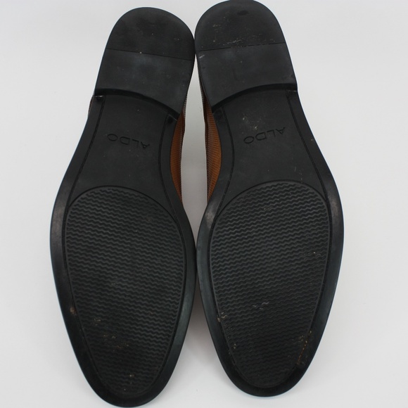Aldo Brown Leather Men Oxford Dress Shoes F04 main image 6